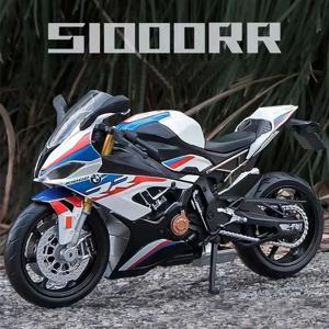 1/12 BMW S1000RR 오토바이 장난감 1:12 RMZ 시티 다이캐스트 메탈 레이싱 모델, 슈퍼 스포츠 미니어처 컬렉션, 남아용 선물