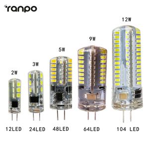 SMD 스포트라이트 샹들리에 장식용 백열 램프 교체, 미니 G4 LED 전구, AC / DC 12V, 220V, 2W, 3W, 5W, 9W, 12W, 50W