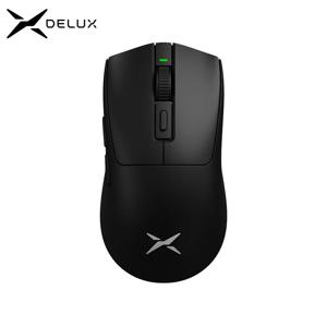 Delux M600 무선 게이밍 마우스, PMW3395 49g 경량 2.4G 듀얼 모드 연결 매크로 충전식 마우스, PC 게이머용