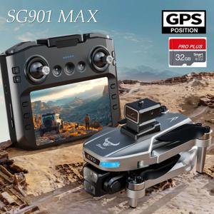 전문 GPS HD 카메라 드론, 5G 와이파이, FPV 비디오, 4k UAV, 5.9 인치 대형 스크린, 리모컨 RC 드론 SG109 PRO MAX, 8K