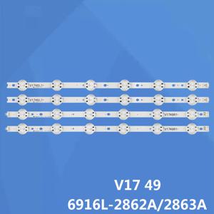 새로운 키트 LED 스트립, LG 49UV340C 49UV340C-UB 49LV340C 49UJ6565 49UJ670V 49UJ6560 49UJ701V 49 인치 V17 ART3 2862 2863 Rev0.2, 4 개