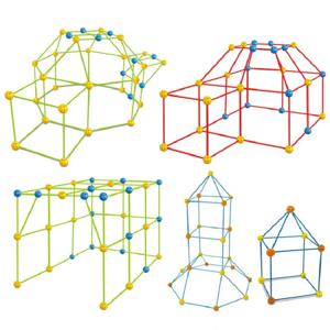 어린이용 DIY 건설 요새 장난감, 성 터널 조립 텐트 키트, 놀이 집 장난감, 어린이 선물