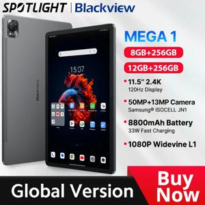 【세계 최초 공개】Blackview MEGA 1 태블릿 11.5인치 2.4K 120Hz 디스플레이 12GB 256GB 50MP+13MP 카메라 33W 고속 충전 8800mAh 배터리