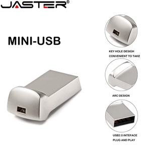 JASTER 슈퍼 미니 메탈 USB 플래시 드라이브, 크리에이티브 비즈니스 선물, 메모리 스틱, 블랙 펜 드라이브, 32GB 실버, 16GB, 64GB