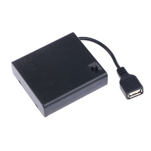 LED 스트립 조명용 USB 배터리 박스, USB 미니 전원 공급 장치, 4 X AA, 5V, 1 개