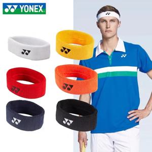 YONEX 배드민턴 테니스 스포츠 터번 헤드밴드, 피트니스 땀 흡수 미끄럼 방지 두꺼운 벨트, 요가 농구 러닝 스카프