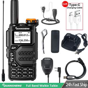 Quansheng UV-K5 워키토키, 5 W 에어 밴드 양방향 라디오, UHF VHF DTMF FM 스크램블러, NOAA 무선 주파수 복사 햄 라디오