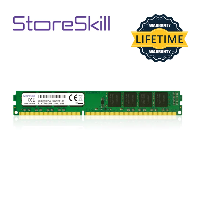 StoreSkill DDR3 2GB 4GB 8GB 1333MHz 1600MHz 10600 12800 1.5V 데스크탑 Ram