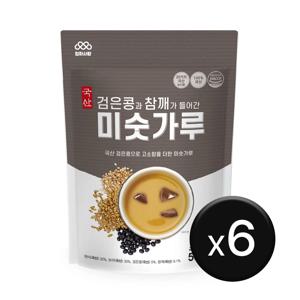 엄마사랑 검은콩 참깨 식사대용 선식 미숫가루 500g 6팩