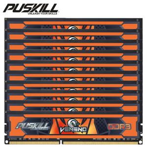 PUSKILL 데스크탑 메모리 램, DDR3, 8GB, 4GB, 2GB, 1.5V 240 핀, PC3, 1600MHz, 1333MHz, Udimm 메모리 도매, 10 PCs