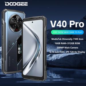 DOOGEE V40 프로 러기드 폰, 게이밍 폰, 6.78 인치, 16GB + 512GB, 치수 7300, 200MP AI 카메라, 8680mAh, 안드로이드 14, 5G