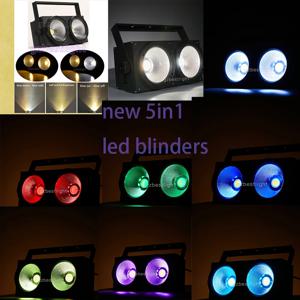 새로운 Eurolight led blinders 5in1 DMX 350w CW/WW light with ring rgb 3in1 5 색 청중 200w cob cw/ww 링 rgb 3in1 led 블라인드