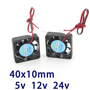 3D 프린터 부품 팬 4010, 그래픽 카드, DC 5V, 12V, 24V, 4010 2P, 2 핀, 40mm, 40x40x10mm, 4cm, 1 개