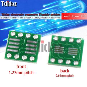 10pcs 무연 PCB 어댑터 보드 IC SMD to DIP so/msop/tssop/soic/sop8 to dip8 와이드 바디 좁은 몸체 8pin