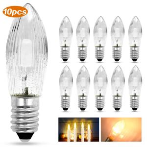 10pcs E10 LED 촛불 조명 교체 램프 전구 라이트 체인에 대 한 10V-55V AC 욕실 주방 홈 램프 전구 장식 조명