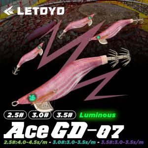 LETOYO 3.5# 3.0# 2.5# 가라앉는 오징어 미끼 빛나는 오징어 지그 낚시 미끼 인공 미끼 웹풋 문어 미끼  오징어 낚시  바다 낚시 미끼