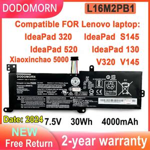 DODOMORN 노트북 배터리, Lenovo Ideapad 320 s145 520 130 V320 V1 L17L2PF1 L17M2PB7 L16S2PB2 L16M2PB3 L16C2PB1