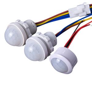 AC110-240V 자동 센서 라이트 스위치 LED PIR 적외선 모션 센서 감지 미니 LED 민감한 야간 조명 실내 야외