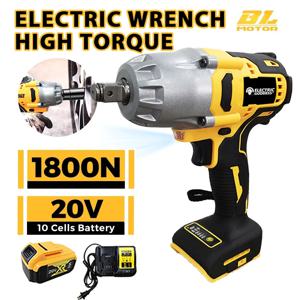 높은 토크 전기 렌치, 브러시리스 무선 임팩트 렌치, 장식 팀 전동 공구, Dewalt 20V 배터리용, 1/2in