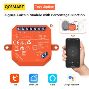 ZigBee 롤러 셔터 블라인드 스위치 릴레이 모듈, 투야 스마트 라이프 진행률 타이머 제어, 구글 어시스턴트, 알렉사