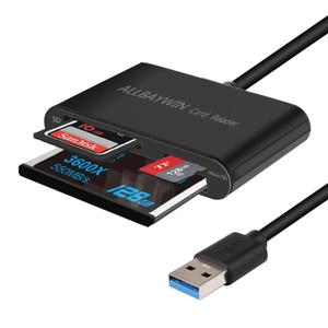 USB 3.0 메모리 카드 리더, CF SD TF 마이크로 SD 마이크로 카드용 컴팩트 플래시 카드 어댑터, 윈드용