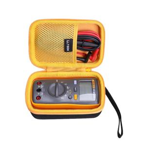 Fluke 107 AC/DC 현재 하드 헬드 디지털 멀티 미터용 LTGEM 방수 EVA 하드 케이스, 회색