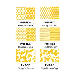 DSPIAE 프리컷 마스킹 테이프 PMT-H03, PMT-SP 스퀴글 패턴, 디지털 위장 PMT-DC, 3mm PMT-H05 5mm PMT-H07 7mm PMT-H09 9mm