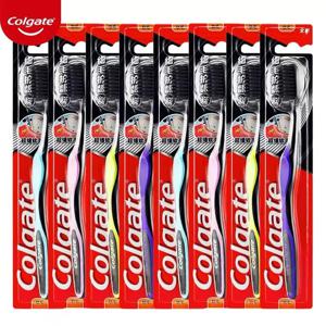 Colgate 8 PCS Fine Bristle Gingival 칫솔 대나무 숯 부드러운 강모 케어 패밀리 팩 성인 소프트