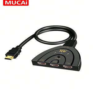 HDMI 호환 스위치 KVM 스플리터, DVD HDTV Xbox PS3 PS4 용, 3D 3 입력 1 출력, 미니 3 포트 비디오 스위처 허브, 1080P