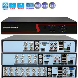 Xmeye 스마트 Dvr Nvr 비디오 감시 레코더, CCTV 카메라용 오디오 오버 동축 모션 감지, 4 채널, 8/16 채널, 5MP-N, 1080P