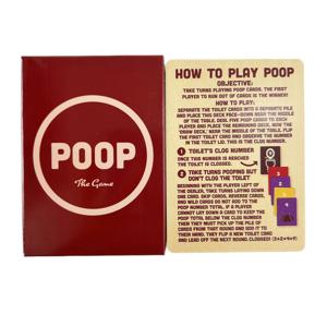 Poop The Game 가족 친화적 보드 게임, 성인 게임, 야간 카드 게임, 성인 청소년, 어린이용