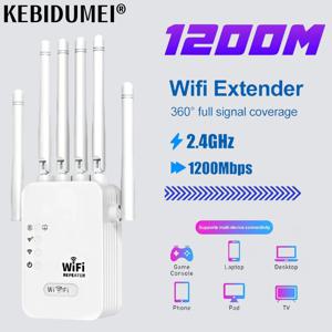 듀얼 밴드 와이파이 리피터, 무선 신호 확장기, 1200Mbps, 2.4G, 5GHz, 와이파이 증폭기 라우터, 가정용 장거리 신호 부스터