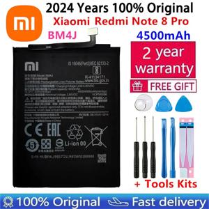 샤오미 레드미 노트 8 프로 노트 8 프로용 정품 교체 휴대폰 배터리, 빠른 배송, 4500mAh BM4J 배터리, 100% 정품