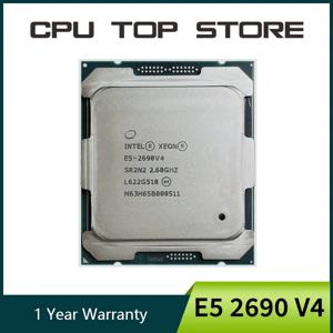 인텔 제온 E5 2690 V4 2690V4, 2.6GHz 14 코어 135W 14nm LGA 2011-3 CPU 프로세서