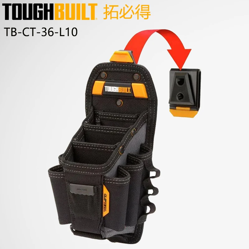 TOUGHBUILT TB-CT-36-L10 다기능 특수 도구 키트, 멀티 포켓 고정장치 스크루드라이버 도구 세트, 빠른 걸이 가방