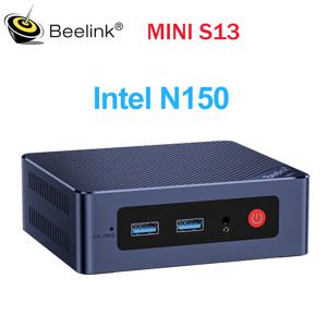 Beelink 미니 S13 인텔 프로세서 트윈 Lake-N150 미니 PC, 데스크탑 컴퓨터, VS 미니 S12 프로 N100, 16G, 500G, 3200Mhz, DDR4, SATA3, SSD