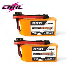 CNHL RC FPV 드론 쿼드콥터 비행기용 Lipo 배터리, 650mAh, 850mAh, 70C MiniStar, XT30, XT60 플러그, 3S, 4S, 11.1V, 14.8V, 2 개