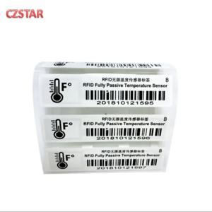 온도 센서 840-960mhz gen2 epc UHF RFID 수동 스티커 태그, 콜드 체인 물류