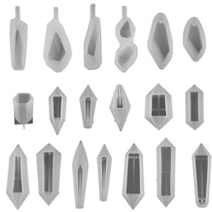 크리스탈 스톤 보석 실리콘 몰드, 귀걸이 목걸이 펜던트, 에폭시 수지 몰드, DIY 주얼리 제작 재료, 도구 용품, 1 개