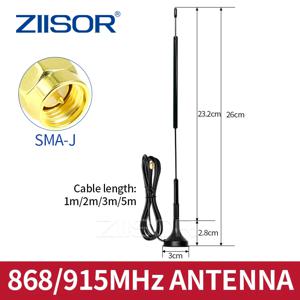 868 MHz LoRa 안테나 WiFi 915 MHz 장거리 안테나 923 MHz RP SMA 남성 헬륨 광부 안테나 실내 낮은 SWR
