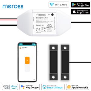 Meross-HomeKit 스마트 와이파이 차고 문 오프너, 와이파이 센서 컨트롤러 원격 제어 지원 알렉사 구글 어시스턴트 SmartThings