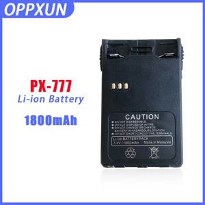 워키토키 PX-777 리튬 이온 배터리 모델 LB-72L, PX777 양방향 라디오 VEV3288S Electroplax용 추가 교체 배터리, 1800mA