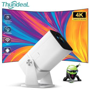 ThundeaL HD 미니 프로젝터, 1080P, 2K, 4K 비디오 LED 프로젝터, TD80W, PK TD91W, 와이파이 안드로이드 프로젝터, 전화 비머, 3D 비디오 극장