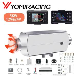 YOMI 자동차 디젤 히터, 12V 24V 알루미늄 쉘, 5KW 공기 주차 히터, LCD 스위치, 자동차 요트 보트 유사 Websato Eberspacher