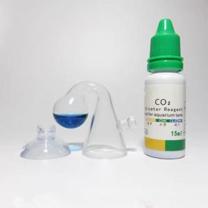 수족관 CO2 표시기 DIY 어항 유리 액체 테스터 모니터 식물 잔디 CO2 시스템 솔루션 드롭 체커 키트 15ml