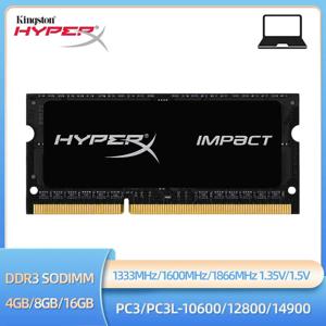 HyperX 메모리 램, DDR3, DDR3L, 4GB, 8GB, 1600 1333, 1866MHz, Sodimm PC3-10600 12800 14900 노트북, 1.35 V, 1.5V, 204 핀 노트북 램, 1 개, 2 개