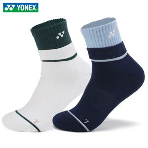 YONEX 전문 배드민턴 양말 남녀공용, 두꺼운 바닥 미끄럼 방지, 통기성 수건 양말, 미드 튜브, 내구성, 신제품