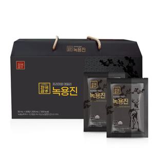 [한국삼] 프리미엄 데일리 녹용진 (50ml x 30포) (신) 사슴 녹용 선물 건강 녹용즙