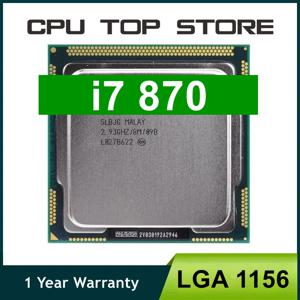 중고 코어 i7 870 2.93GHz 쿼드 코어 L3 8M 프로세서 소켓, LGA 1156 CPU SLBJG 95W