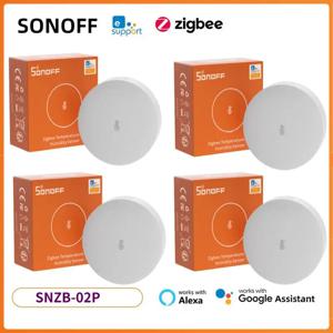 SONOFF SNZB-02P 지그비 온도 및 습도 센서, 스마트 홈 온도계 감지기, Ewelink Alexa Google Home Smartthings